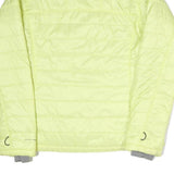 COLUMBIA Womens Yellow Lightweight Polyester Blend Quilted Jacket M Zip Outdoor