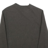 HUGO BOSS Girls Grey Plain Wool Regular Fit Crew Neck Jumper L