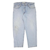 LEVI'S Mens Relaxed Fit Light Blue Denim Jeans W36 L29 Classic Cotton Blend Zip