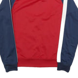 NIKE Mens Red & Navy Blue Track Jacket S Polyester Zip Plain Sportswear