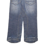 SLY Womens Blue Regular Straight Denim Light W30 L28 Zip Cotton Blend Jeans