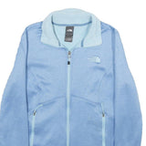 THE NORTH FACE Womens Blue Lightweight Jacket M Polyester Blend Zip Fleece