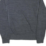 CHAMPION Mens Grey Cotton Blend Crew Neck M Classic Logo Sweatshirt