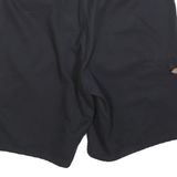 DICKIES Mens Shorts Black Classic Cotton Blend L W36 Workwear Utility Casual