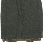 LAURA ASHLEY Womens Grey Wool Straight Knee Length Woven Skirt XS