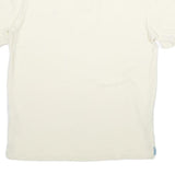 NAUTICA Mens White Short Sleeve Plain Polo Shirt S Classic Fit Cotton