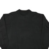 SPORT COMFORT Mens Black 1/4 Zip Sweatshirt L Polyester Sport Casual Pullover