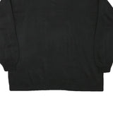 SPORT COMFORT Mens Black 1/4 Zip Sweatshirt L Polyester Sport Casual Pullover