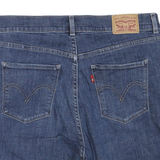 LEVI'S Womens Shorts Blue Casual Denim M W34 Frayed Edge Classic Straight