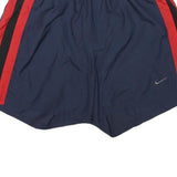 NIKE Mens Shorts Navy Blue & Red Casual L W27 Athletic Sportswear