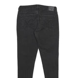 LEVI'S Womens 535 Super Skinny Slim Black Denim Medium W30 L30 Cotton Blend