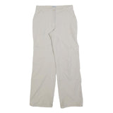DOMYOS Womens Regular Beige Polyester Zip Trousers W28 L32 Casual Outdoor Wear