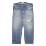 LEVI'S 501 Mens Blue Regular Straight Denim Cotton Stone Wash W40 L29 Button Fly