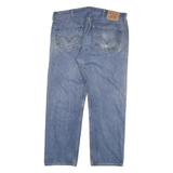 LEVI'S 501 Mens Blue Regular Straight Denim Cotton Stone Wash W40 L29 Button Fly