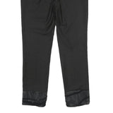 CAMOMILLA Womens Polyester Blend Black Regular Fit Straight Leg Trousers W32 L29