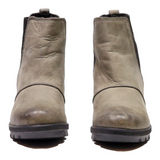 SOREL Chelsea Boots Grey Leather Womens UK 4.5
