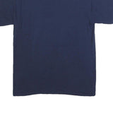 GILDAN Mens Navy Blue The Worlds Greatest Dad Graphic T-Shirt M Short Sleeve