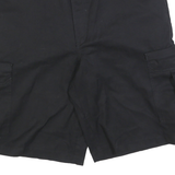 DICKIES Mens Shorts Black Cargo Size L W36 Workwear Durable Cotton Blend