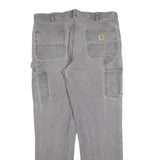 CARHARTT Mens Relaxed Fit Grey Denim Jeans W40 L34 Workwear Casual Zip Fly