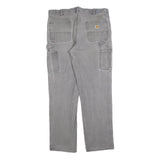 CARHARTT Mens Relaxed Fit Grey Denim Jeans W40 L34 Workwear Casual Zip Fly