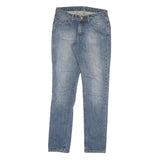 CARHARTT Mens Slim Blue Denim Jeans W28 L32 Cotton Blend Zip Classic Fit