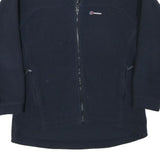 BERGHAUS Womens Navy Blue Jacket L Polyester Blend Plain Zip Outdoor Casual