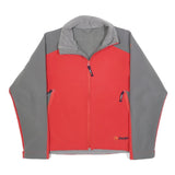 SHERPA Womens Red & Grey Outdoor Jacket S Polyester Softshell Zip Fastening
