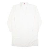 DICKIES Mens White Workwear Shirt L Cotton Durable Long Sleeve Button-Up