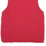 NEW BALANCE Mens Red Polyester Blend Gilet M Zip Plain Team New Balance