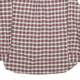 RALPH LAUREN Mens White & Red Check Shirt XL Classic Button-Down Collar Casual