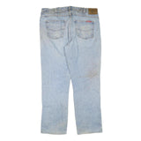 DICKIES Mens Regular Fit Blue Denim W38 L30 Classic Cotton Blend Zip Jeans