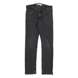 LEVI'S 511 Slim Boys Jeans Black Slim Skinny Denim W28 L28 Zip Cotton Blend