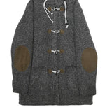 JACK WOLFSKIN Womens Grey Hooded Jacket UK 10 Polyester Blend Toggle Closure