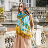 Anyyou 100% Merino Wool Arctic Silk Satin Large Winter Scarf Pashmina Shawl Bandana Perfect For Women Ladies Fashion Style