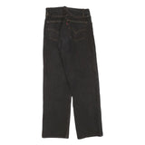 LEVI'S Mens Black Regular Straight Denim W26 L28 Classic Button Cotton Blend