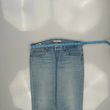 501 Levis Jeans - 32W UK 12 Light Wash Denim