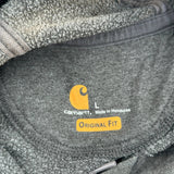 Original Fit Carhartt Hoodie - Large Gray Cotton Blend