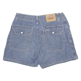 LEVI'S Womens Denim Blue Casual Shorts L W28 Cotton Blend Comfortable Fit
