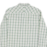 TIMBERLAND Mens Green & White Check Shirt L Long Sleeve Cotton Classic