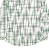 TIMBERLAND Mens Green & White Check Shirt L Long Sleeve Cotton Classic