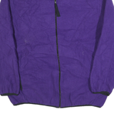 SPEEDO Womens Purple Plain Full Zip Polyester Jumper L Casual Wear Outdoor