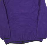 SPEEDO Womens Purple Plain Full Zip Polyester Jumper L Casual Wear Outdoor