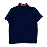 Tommy Hilfiger Striped Polo Shirt - Medium Navy Cotton