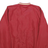 USC TROJANS Mens Red & Yellow V-Neck Sweatshirt L Nylon Pullover
