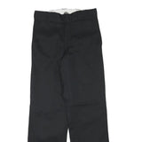 DICKIES Mens Cotton Blend Black Regular Fit Straight Leg Trousers W27 L29