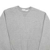 REEBOK Mens Grey Crew Neck 2XL Sweatshirt Cotton Blend Casual Pullover