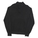 TOMMY HILFIGER Mens Black Pullover Plain V-Neck Basic Knit XL Cotton Jumper