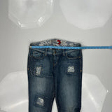 Guess Studded Jeans - 32W US 6 Blue Cotton