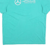 PUMA Mens Blue Formula One Team T-Shirt L Short Sleeve Crew Neck AMG Petronas