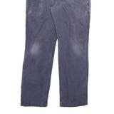 CARHARTT Mens Cotton Blend Blue Relaxed Fit Straight Leg Trousers W34 L32